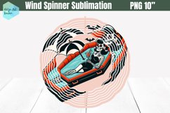 Wind Spinner Sublimation | Funny Witch PNG Product Image 1