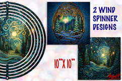 Christmas wind spinner sublimation, Winter Wind Spinner Product Image 1