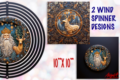 Christmas wind spinner sublimation, Fairy Wind Spinner PNG Product Image 1