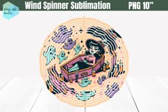 Wind Spinner Sublimation | Funny Witch PNG Product Image 1