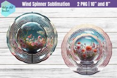 3D Flowers | Wind Spinner Sublimation Product Image 1