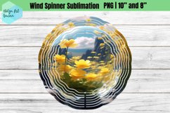 3D Flowers | Wind Spinner Sublimation Product Image 1