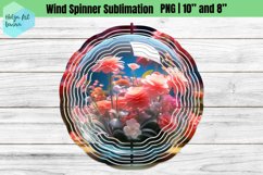 3D Flowers | Wind Spinner Sublimation Product Image 1