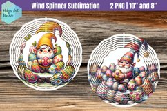 Gnome Easter Wind Spinner Sublimation Product Image 1