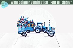 Wind Spinner Sublimation | Tractor PNG Product Image 1