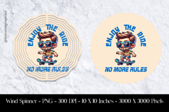 Enjoy The Ride No More Rule Wind Spinner Sublimation Product Image 1
