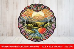 Beautfiul landscape Wind Spinner Sublimation Product Image 1
