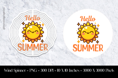 Hello Summer Wind Spinner Sublimation Product Image 1