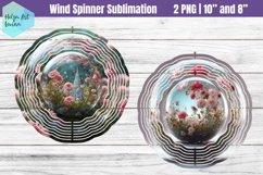 3D Flowers | Wind Spinner Sublimation Product Image 1