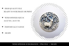 3D Deer Wind Spinner Sublimation PNG Product Image 2