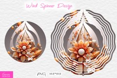3d Flowers Wind Spinner Design |Summer Sublimation Design Product Image 1