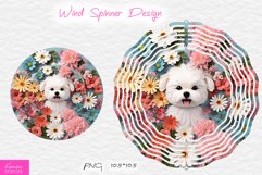 3d Cute Little Dog Wind Spinner Sublimation Product Image 1