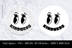 Kindness &amp; smile Face Wind Spinner Sublimation Design PNG Product Image 1