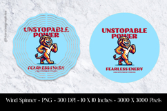 Unstopable Power Fearless Energy Wind Spinner Sublimation De Product Image 1