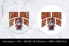 Chill Cola Fizz Your Day Wind Spinner Sublimation Design Product Image 1