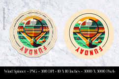 Funday Wind Spinner Sublimation Design PNG Product Image 1