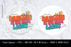 Dancing In Moon Light Wind Spinner Sublimation Design PNG Product Image 1