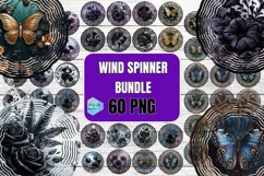 Dark Wind Spinner Sublimation Product Image 1