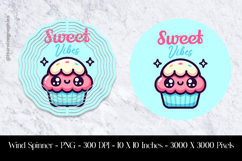 Sweet Vibes Wind Spinner Sublimation Design PNG Product Image 1