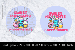 Sweet Moments Happy Hearts Wind Spinner Sublimation Design Product Image 1