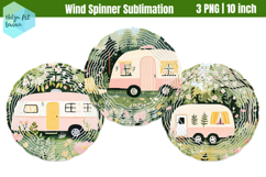Camping Wind Spinner Sublimation Product Image 1