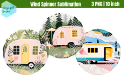 Camping Wind Spinner Sublimation Product Image 1