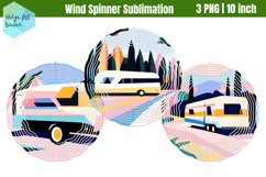 Camping Wind Spinner Sublimation Product Image 1