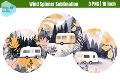 Camping Wind Spinner Sublimation Product Image 1