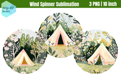 Camping Wind Spinner Sublimation Product Image 1