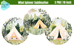 Camping Wind Spinner Sublimation Product Image 1