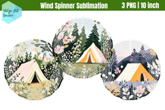 Camping Wind Spinner Sublimation Product Image 1