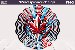 Canada Day Wind Spinner | Maple Leaf Wind Spinner Product Image 1