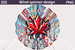 Canada Day Wind Spinner | Maple Leaf Wind Spinner Product Image 1