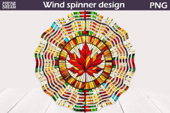 Canada Day Wind Spinner | Maple Leaf Wind Spinner Product Image 1