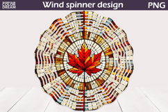Canada Day Wind Spinner | Maple Leaf Wind Spinner Product Image 1