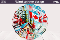 Canada Day Wind Spinner | Maple Leaf Landscape Wind Spinner Product Image 1