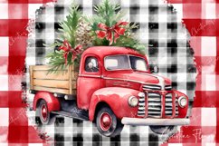 Christmas Plaid Vintage Truck Wind Spinner Product Image 3