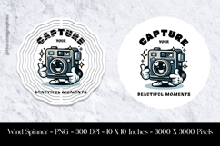 Capture Your Beautiful Moments Wind Spinner Sublimation Desi Product Image 1