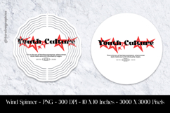 Youth Culture Wind Spinner Sublimation Design PNG Product Image 1
