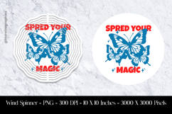 Speed Your Magic Wind Spinner Sublimation Design Product Image 1