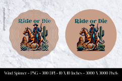 Ride or Die Wind Spinner Sublimation Design Product Image 1