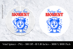 Seize The Moment Wind Spinner Sublimation Design Product Image 1