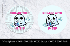 Chillin With A Sap Wind Spinner Sublimation Design PNG Product Image 1