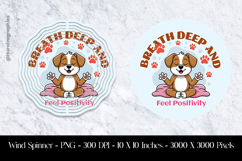 Breath And Deep Wind Spinner Sublimation Design PNG Product Image 1