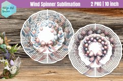 Pink Easter Wind Spinner Sublimation Product Image 1