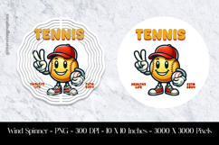 Tennis Healthy Life Wind Spinner Sublimation Product Image 1