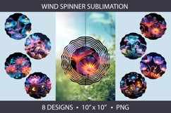 Fantastic flowers 3D Wind Spinner Sublimation Product Image 1