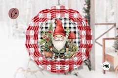 Christmas Plaid Gnome Wind Spinner Product Image 1
