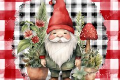 Christmas Plaid Gnome Wind Spinner Product Image 3