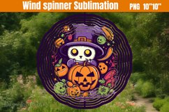 Halloween character cartoon Wind Spinner Sublimation Product Image 1
